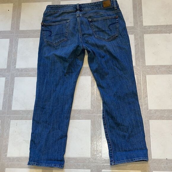 AMERICAN EAGLE SIZE 8 DISTRESSED BOYFIT “VINTAGE” JEANS - Picture 6 of 9
